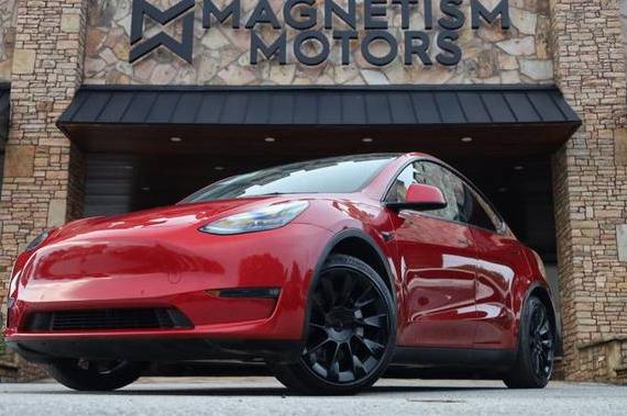 TESLA MODEL Y 2021 5YJYGAEEXMF188672 image